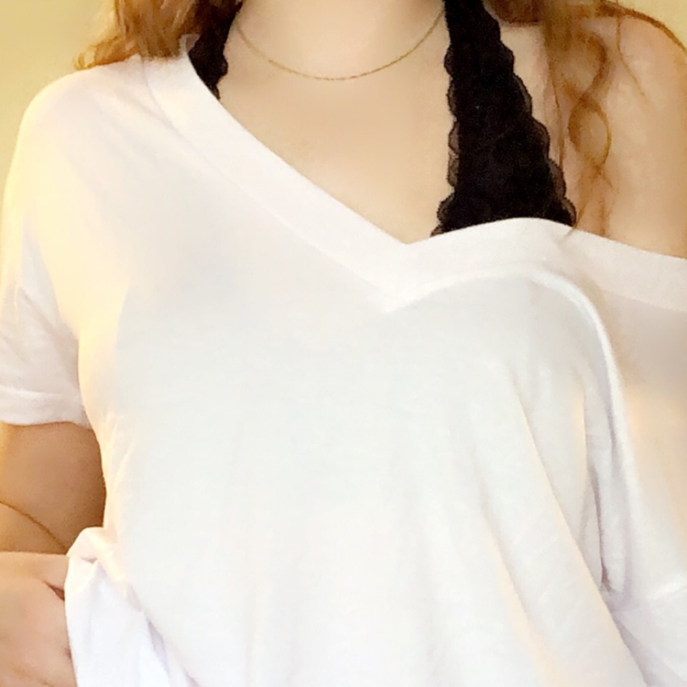 plain white tee